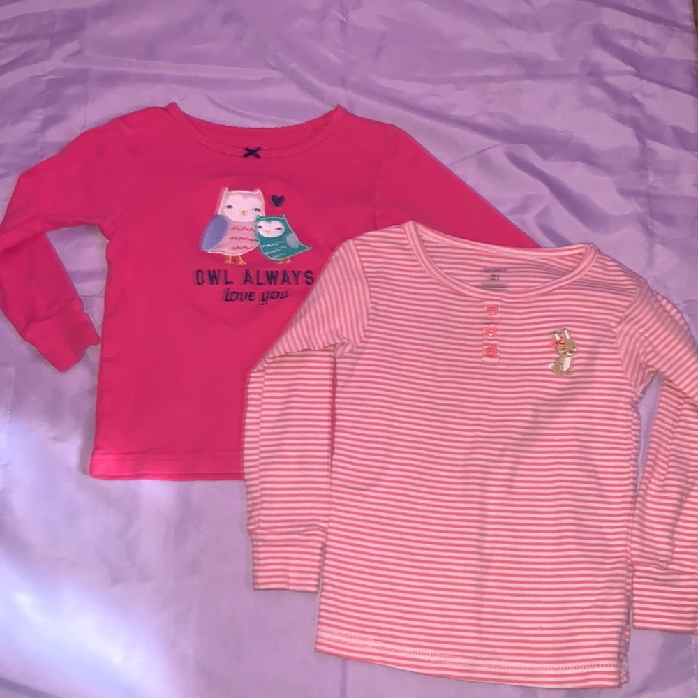 2T Carter’s Pj tops long sleeve